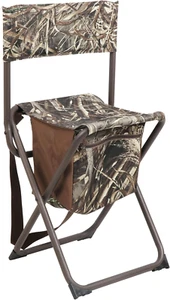Folding Seat, Lightweight Backrest Stool Hunting Fishing Chair with Storage Pock - Picture 1 of 9