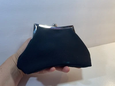 Liz Claiborne Black Cross Body Clutch Double Shoulder Straps 6” - Image 1 of 4