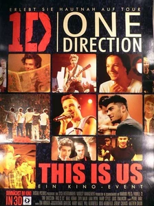 1D - One Direction - Filmposter A1 84x60cm gerollt - Picture 1 of 1