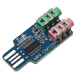 CM108 USB Sound Card Module Computer External Sound Card for Laptop9242 - Afbeelding 1 van 6