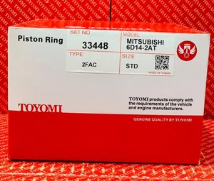 33448 PISTON RING SET ME999952 MITSUBISHI FUSO 6D14-2AT 3RING TYPE - Bild 1 von 4