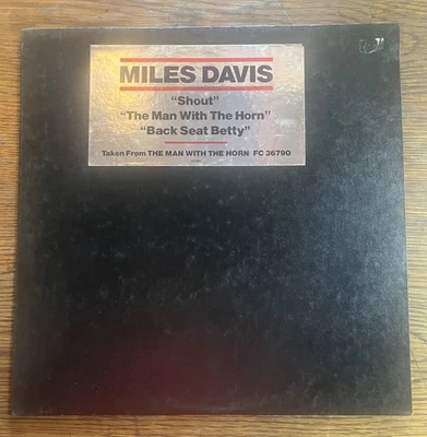 Miles Davis 3 Track EP-WHITELABELPROMO “Shout/ManWithHorn/BackseatBetty” EXC - Image 1 of 4