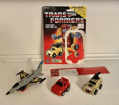 TRANSFORMERS G1 (1985) Lot of 3 - Outback, Cliffjumper & Skydive - Image 1 of 4