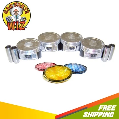 Engine Pistons and Rings Fits 04-12 Mitsubishi Eclipse Lancer Outlander 2.4L - Image 1 of 4