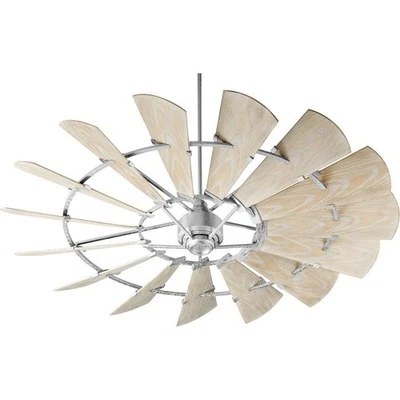 Windmill - 72 Inch Extra Large Ceiling Fan-Galvanized Finish Patio Fan Quorum - Image 1 of 2