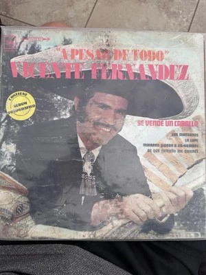 Vicente Fernandez A Pesar de Todo Lp Record Vinyl  CBS 1978 Vg 12” Foto 1 de 4