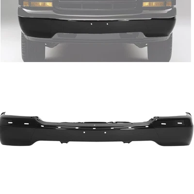 Black Steel Front Bumper Face Bar For 1999-2002 GMC Sierra 1500 2000-2006 Yukon Foto 1 de 4