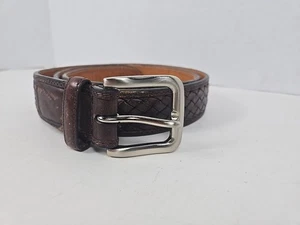 Cabela's - Cinturón Ajustable Tejido Cesta Cuero Marrón - Talla 36 - Imagen 1 de 6