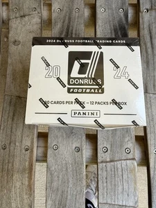 2024 Panini Donruss NFL Football Factory sigillato confezione da 12 Fat Pack Box - Foto 1 di 3
