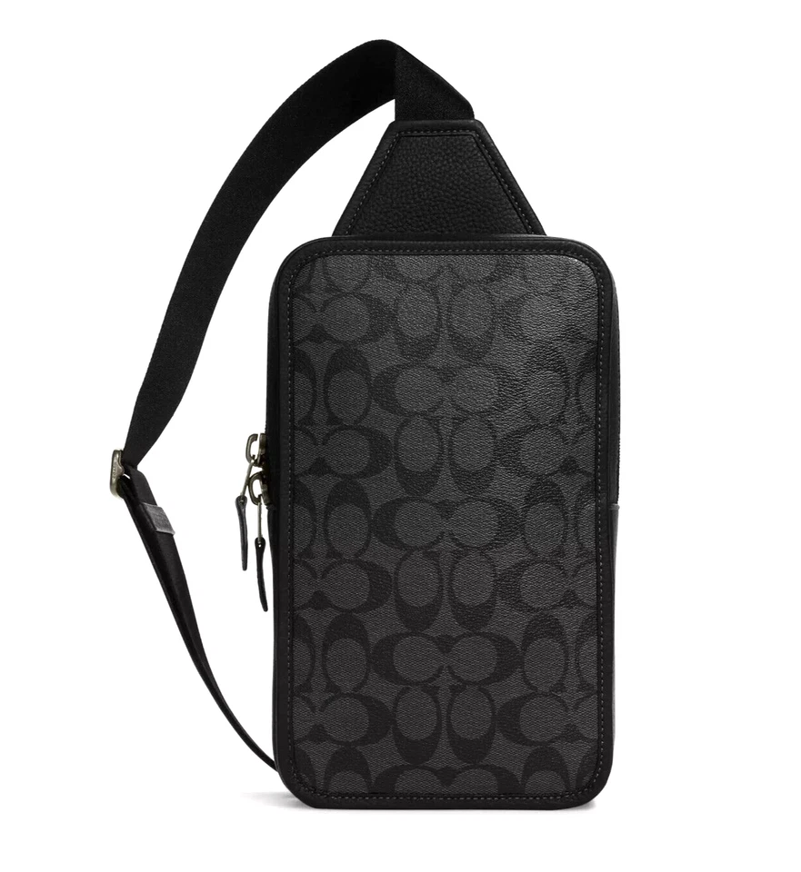 COACH Sullivan Pack Signature C9867 C9867 Black Leather