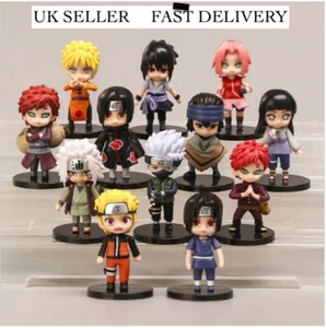 12pc Naruto Anime Ninja Figures with Removable Head & Arms Birthday Toy Gift - Picture 1 of 4