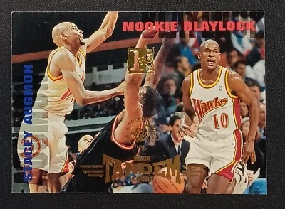 1994-95 TSC 1st Day Issue Back Court Tandem #327 Mookie Blaylock/Stacey Augmon - Image 1 of 2