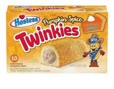 NEW Hostess Pumpkin Spice Twinkies 10 Count Limited Edition Free Shipping 