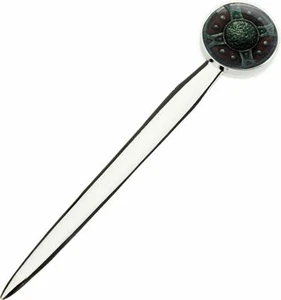 VIKING SHIELD NORDIC SILVER COLOUR LETTER OPENER IDEAL GIFT - Picture 1 of 1