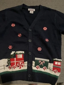 Kitestrings Cardigan Sweater girls Size 4 Christmas sweater - Picture 1 of 4