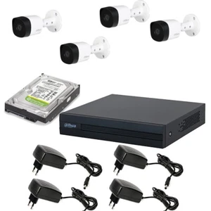 KIT VIDEOSORVEGLIANZA DAHUA 4 TELECAMERE 5 MPX DVR 8 CANALI HD 2TB - Foto 1 di 5