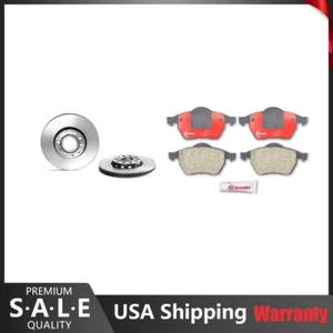 For Audi A4 A6 Quattro Brembo Front Brake Kit NAO Ceramic Pads 288mm Disc Rotors - Foto 1 di 7
