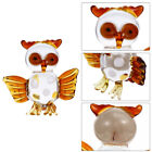  Glass Owl Sculpture Miniature Animals Figures Cupcake Toppers