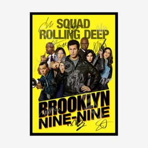 BROOKLYN NINE NINE FULL CAST SIGNED AUTOGRAPH POSTER PRINT A5 A4 A3 - Picture 1 of 1