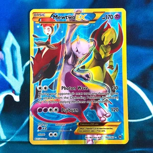 Mewtwo EX - 163/162 - Full Art Secret Rare Holo Breakthrough Pokemon Card - MP - Picture 1 of 8
