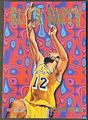 1995-96 SkyBox NBA Hoops Vlade Divac Block Party #5 Los Angeles Lakers - Image 1 of 2