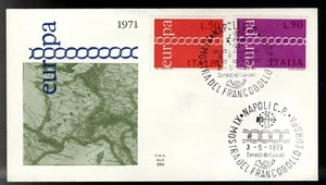 ITALY 1971 - FDC WING 224 - EUROPE CEPT - with cancellation stamp exhibition - Picture 1 of 1