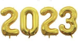 40in Number 2025 Foil Balloon Kit Holiday Party Decorations Gold/Silver/Rose G - Picture 1 of 3