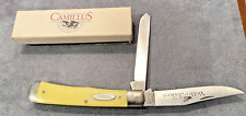 Camillus Yello Jaket #717Y Trapper 2 blade pocket knife in box--613.24