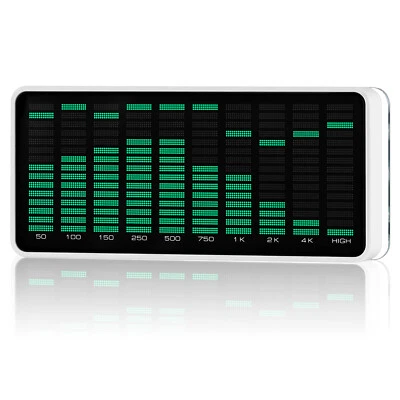 Music Spectrum MIC Pick-up Sound Level Meter Audio Analyzer Display Desk Décor - Image 1 of 4