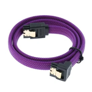 High Speed SATA 3.0 III SATAiii Hard Drive Data Cable 20" Right Angle 6Gbps - Afbeelding 1 van 7