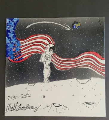 Arte popular - Astronauta espacial: tributo a Neil Armstrong Foto 1 de 4