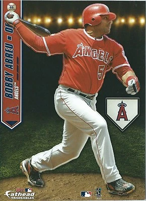 BOBBY ABREU ANAHEIM ANGELS LA FATHEAD TRADEABLES REMOVABLE STICKER 2011 #88 - Image 1 of 4