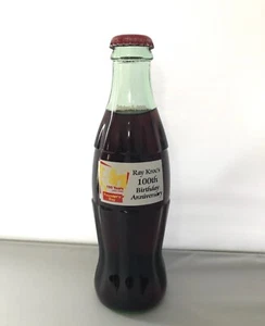 Coca-Cola 2002 Glasflasche 8 oz. Ray Krocs 100th Birthday Anniversary GUC! - Bild 1 von 4