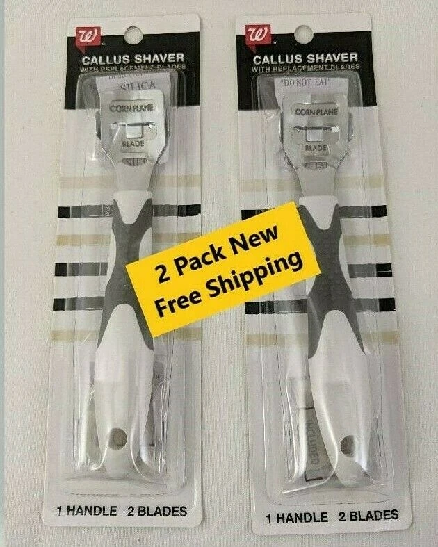Walgreens Callus Shaver With Replacement Blades 1 Handle 2 Blades.