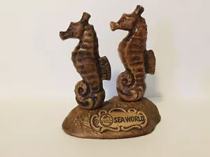 Vintage Treasure Craft USA Keramik Seepferdchen Salz und Pfefferstreuer Set Sea World - Bild 1 von 7