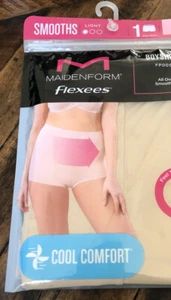 Maidenform Flexees Boy Short Panties Underwear Beige FP0059 - Small - Picture 1 of 2