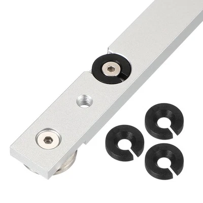 Binario a t in alluminio (11,8 pollici, M6, argento) con fori di montaggio preforati - Immagine 1 di 4