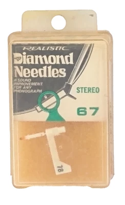 NOS Realistic RS-67 Turntable Phono Diamond Needle Stylus 42-2804 RadioShack - Image 1 of 3