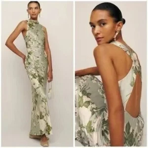 Reformation Anaiis Silk Maxi Dress Size 10 - Picture 1 of 9