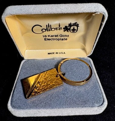Colibri Key Chain 18 KT Gold Electroplate USA In Box - Image 1 of 4