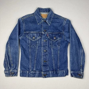 Vintage Levis Denim Trucker Jacket Type 3 III Size 34 USA Made 70506-0216  Dark - Picture 1 of 11