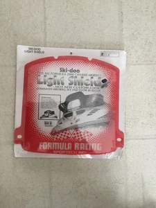 Ski Doo Formula Racing Headlight Cover F Chassis Clear W/Red - Picture 1 of 2