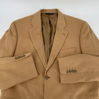 Jack Victor Loro Piana Blazer Sport Coat 44L Tan Camel Hair Two Button VTG - Image 1 of 4