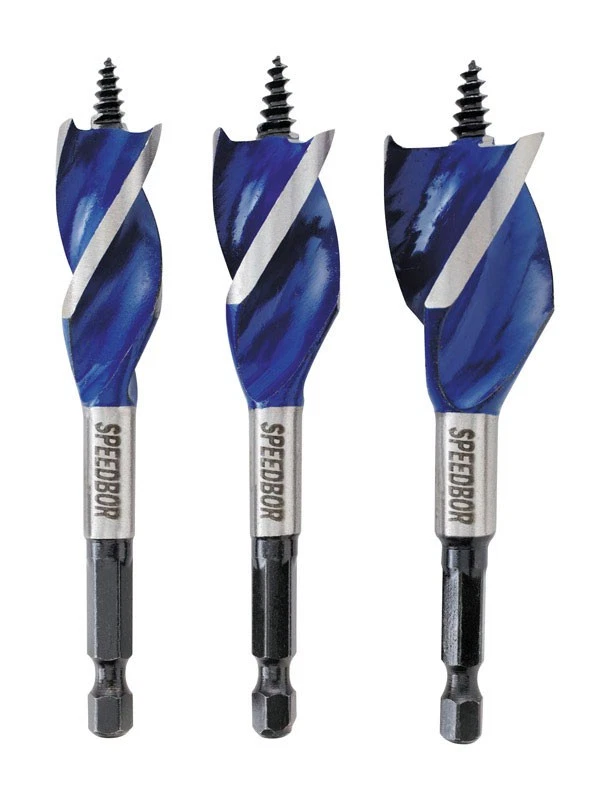 Irwin 1877241 1/4 Dia. in. Hex Shank Speedbor Steel Wood Boring Bit Set - Image 1 of 1