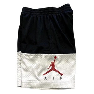 Boys Air Jordan Black + White Color Block Gym Shorts Small - Picture 1 of 3