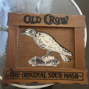 OLD CROW KENTUCKY BOURBON "ORIGINAL SOUR MASH" BARSCHILD SPIEGEL - Bild 1 von 4