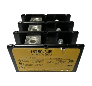 New Eaton Buss 16280-3-M POWER DISC BLOCK 175A-600V Ships Free - Picture 1 of 3