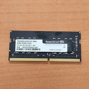 ORIGINAL!! TEAMGROUP 8GB DDR4 3200 LAPTOP SODIMM MEMORY SDRAM TED48G3200C22-SBK - Picture 1 of 2