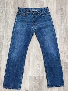 Jeans Levi 501 Vintage Calce Recto Azul Talla W32 L30 31S Hechos en México - Imagen 1 de 12