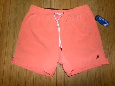 Bermuda de natação masculina desempenho náutico~coral~tamanho grande~nova com etiquetas - Imagem 1 de 2